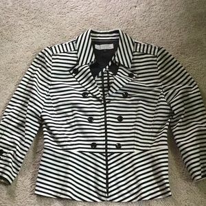 Tahari Arthur S. Levine striped blazer 12